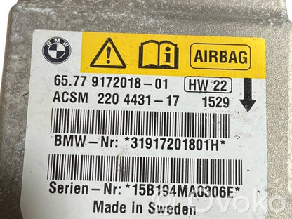 Gaisa spilvenu vadības bloks