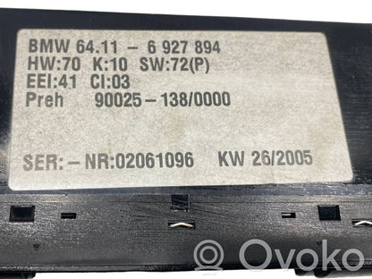 Gaisa kondicioniera / klimata kontroles / salona apsildes vadības bloks (salonā)