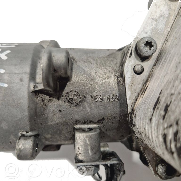 Oil filter holder/cooler