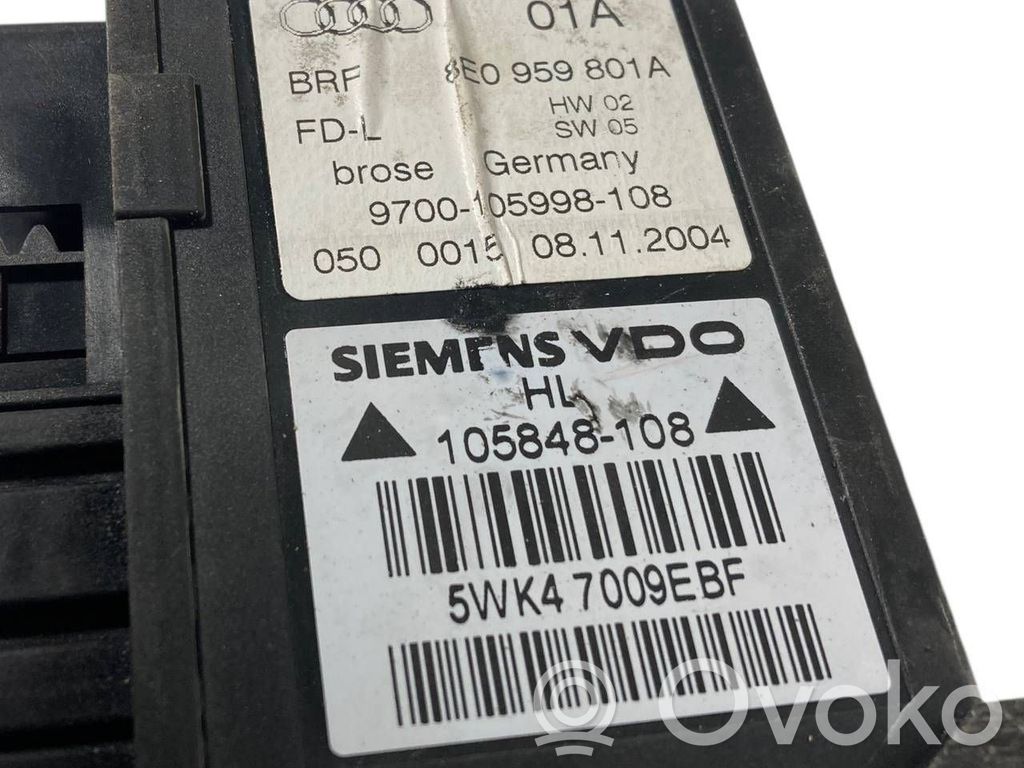 Elektriskā loga pacelšanas mehānisma komplekts