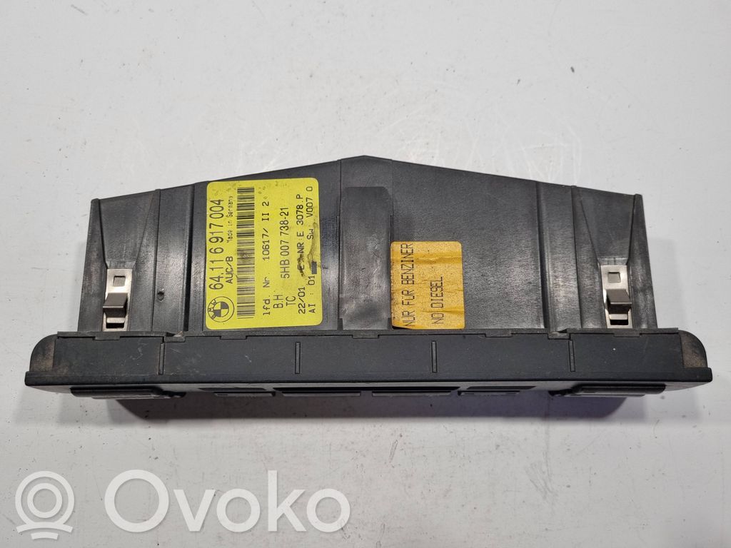 Gaisa kondicioniera / klimata kontroles / salona apsildes vadības bloks (salonā)