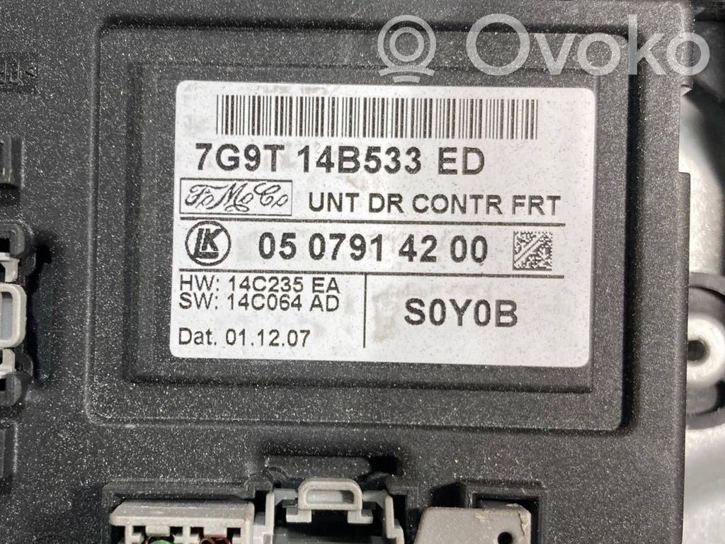 Priekšpusē elektriskā loga pacelšanas mehānisma komplekts