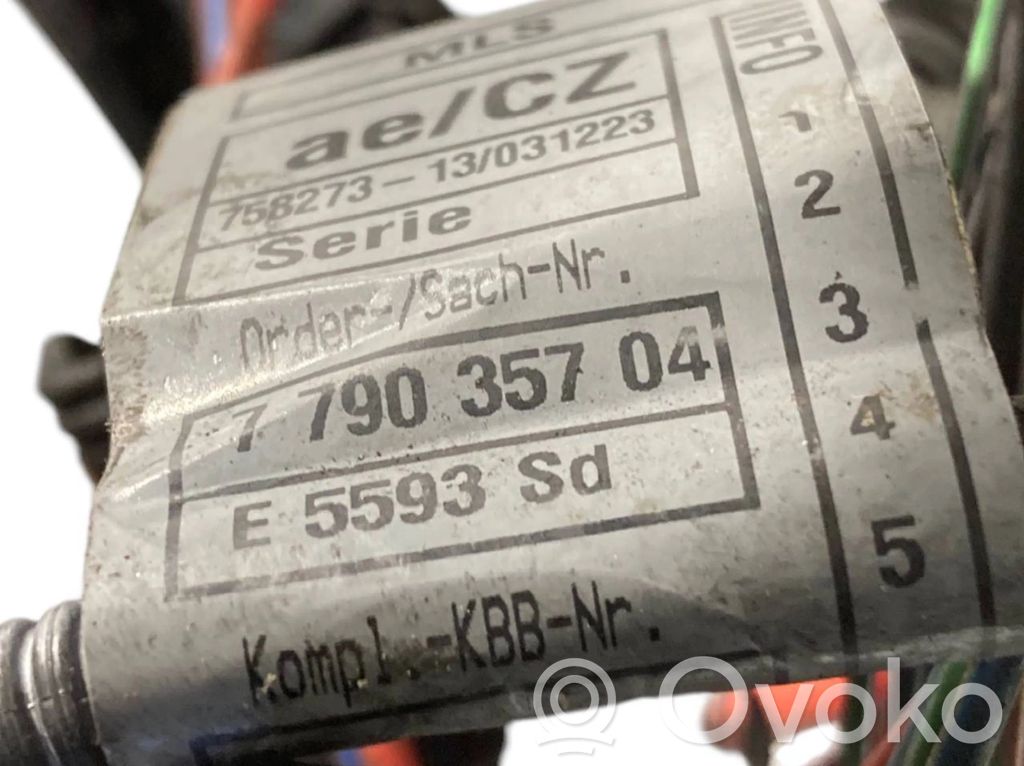 Dzinēja vadu instalācija