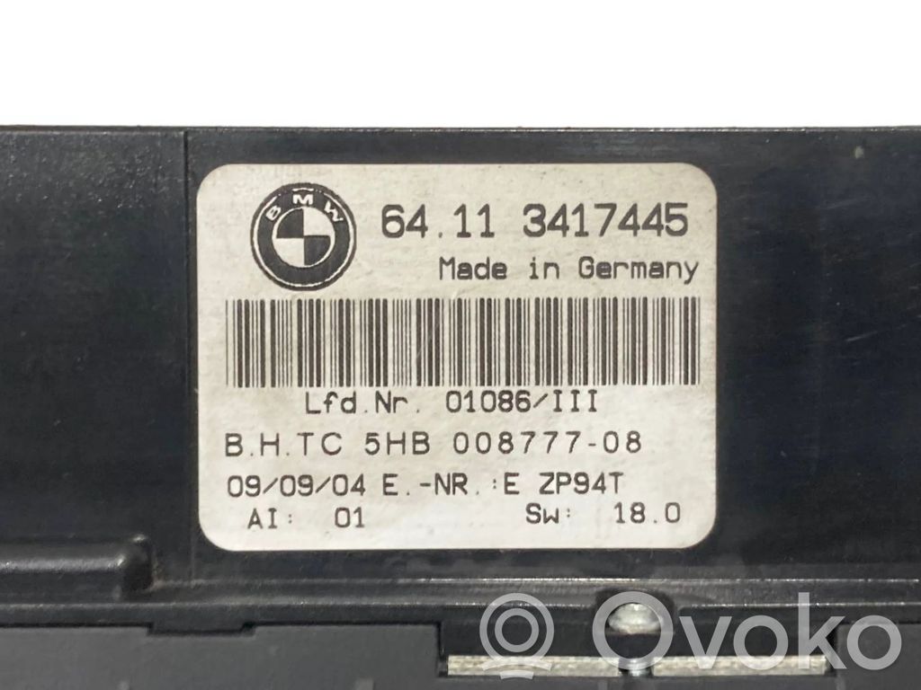 Gaisa kondicioniera / klimata kontroles / salona apsildes vadības bloks (salonā)