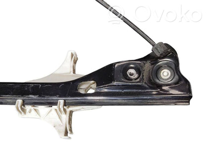 Rear electric window lift mechanism without motor