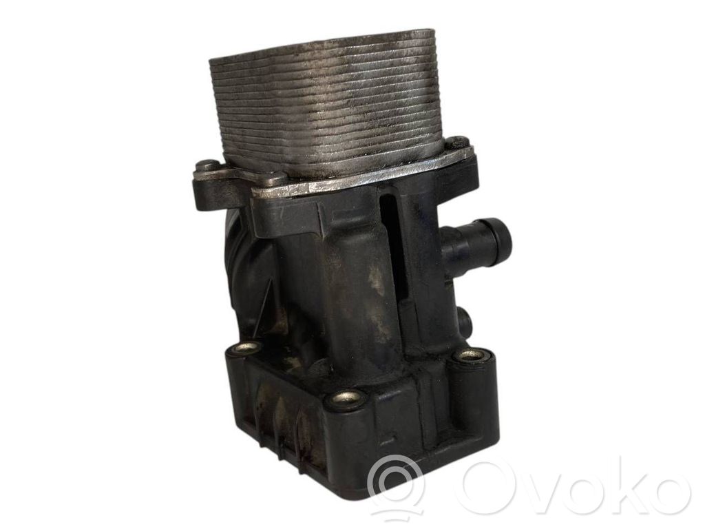 Oil filter holder/cooler