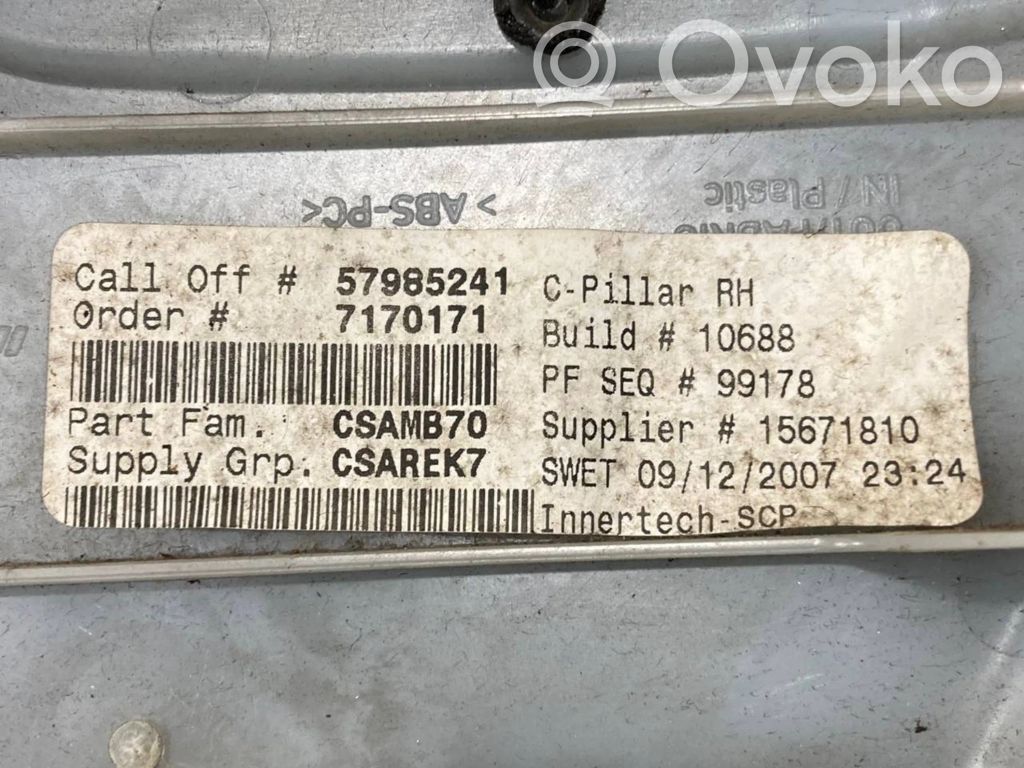 (C) statņa dekoratīvā apdare