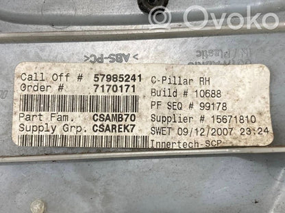 (C) statņa dekoratīvā apdare