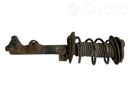 Front shock absorber with spring