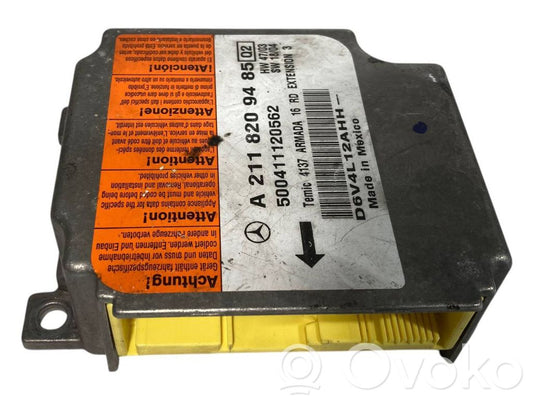 Gaisa spilvenu vadības bloks