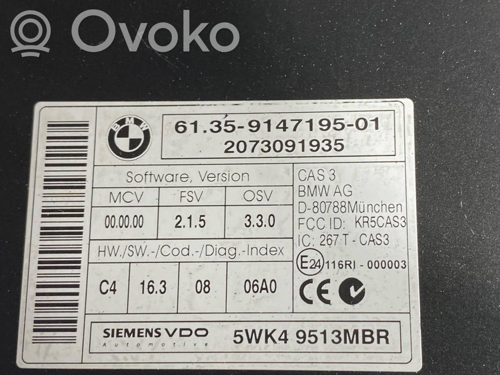 Aizdedzes ECU komplekts