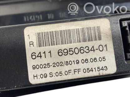 Gaisa kondicioniera / klimata kontroles / salona apsildes vadības bloks (salonā)