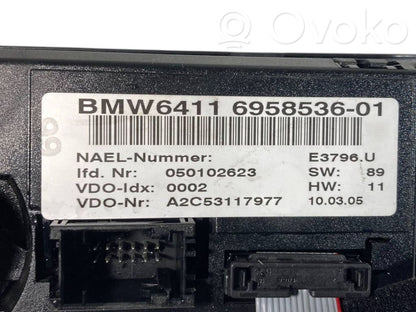 Air conditioning / climate control / interior heating control unit (in the passenger compartment)