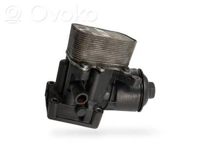 Oil filter holder/cooler