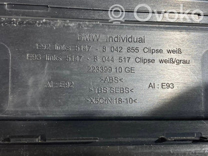 Priekšējā sliekšņa dekoratīvā apdare (iekšējā)