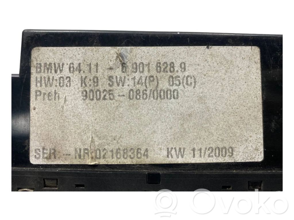 Gaisa kondicioniera / klimata kontroles / salona apsildes vadības bloks (salonā)