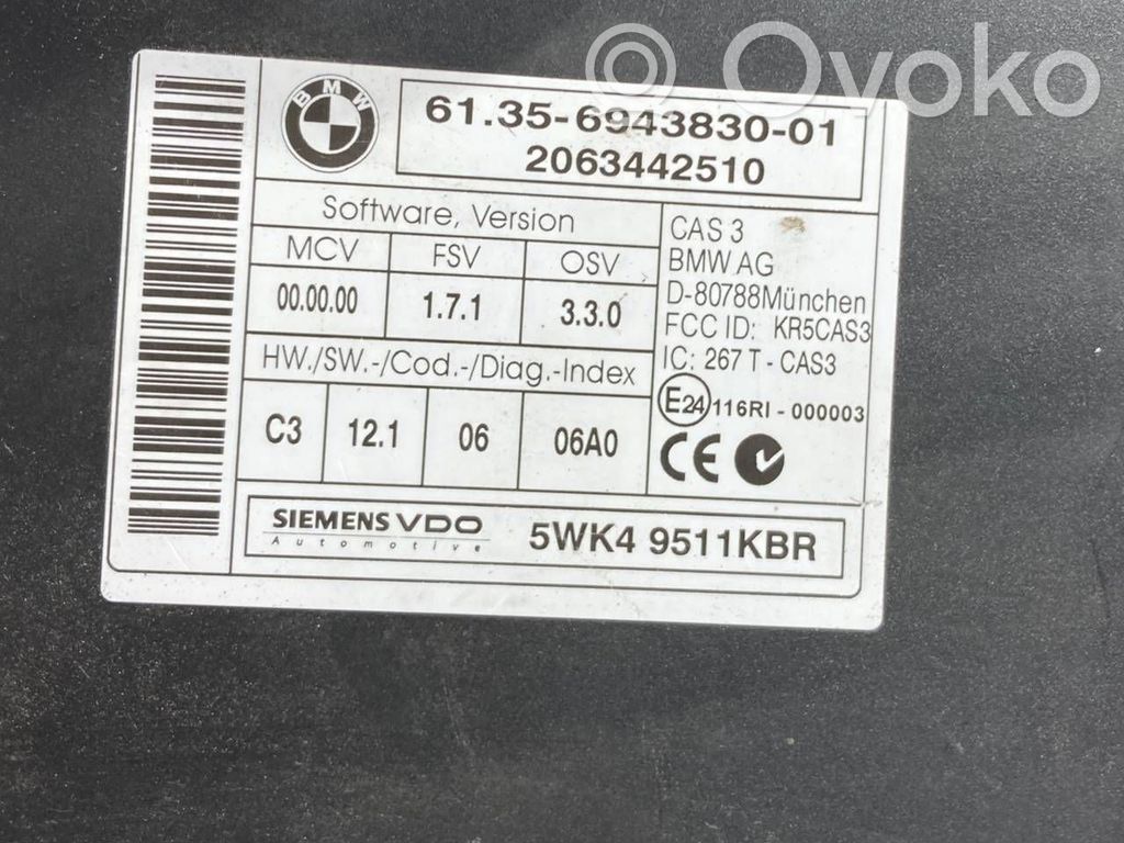 Aizdedzes ECU komplekts