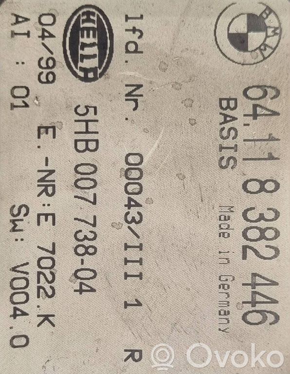 Gaisa kondicioniera / klimata kontroles / salona apsildes vadības bloks (salonā)