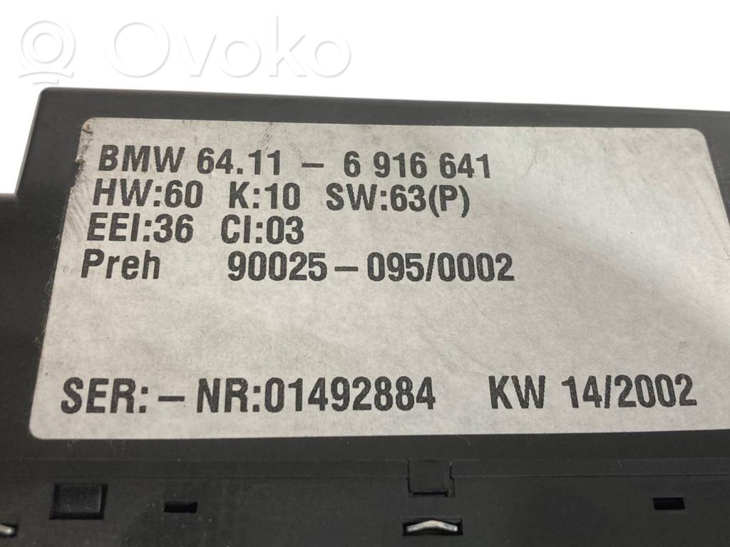 Gaisa kondicioniera / klimata kontroles / salona apsildes vadības bloks (salonā)