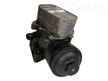 Oil filter holder/cooler