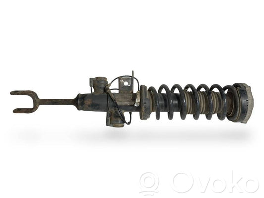 Front shock absorber with spring