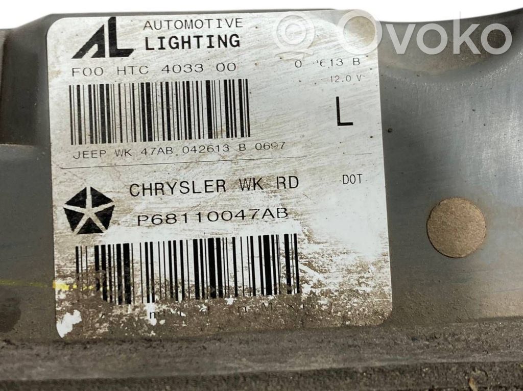 Aizmugurējais lukturis pārsegā