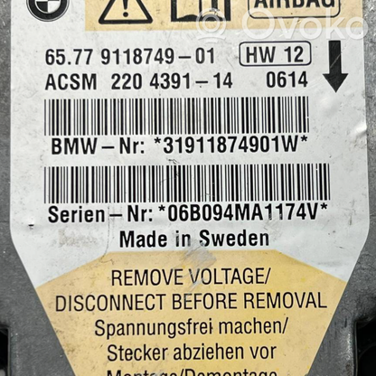 Gaisa spilvenu vadības bloks