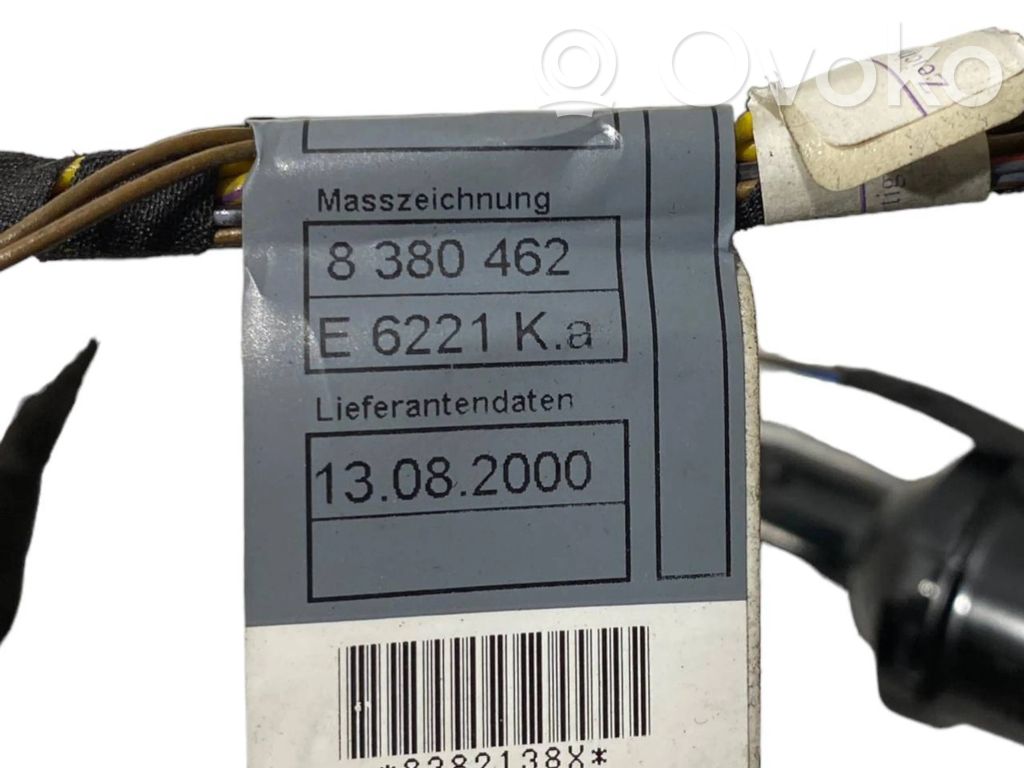 Aizmugurējo durvju vadu instalācija