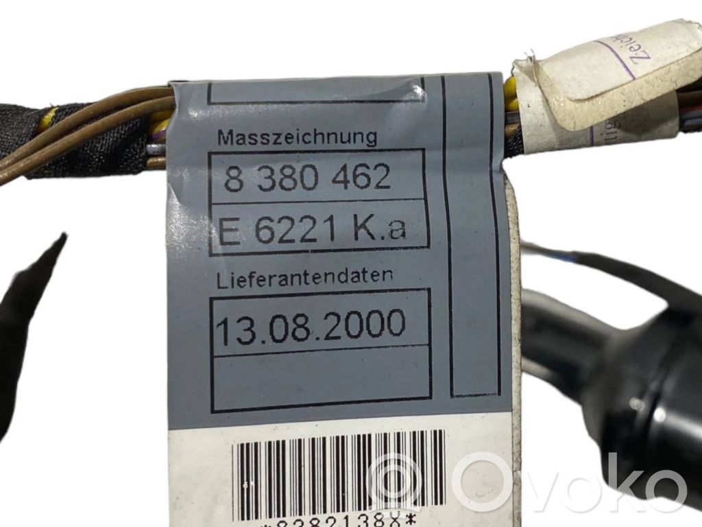 Aizmugurējo durvju vadu instalācija