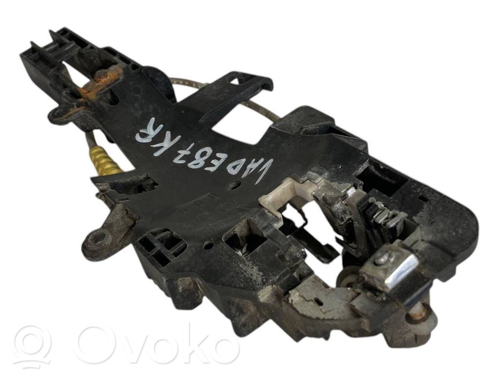 Holder/bracket for external opening handle at the front