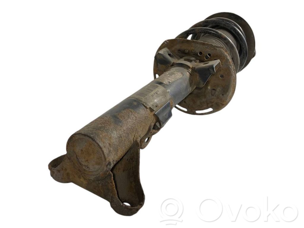 Front shock absorber with spring