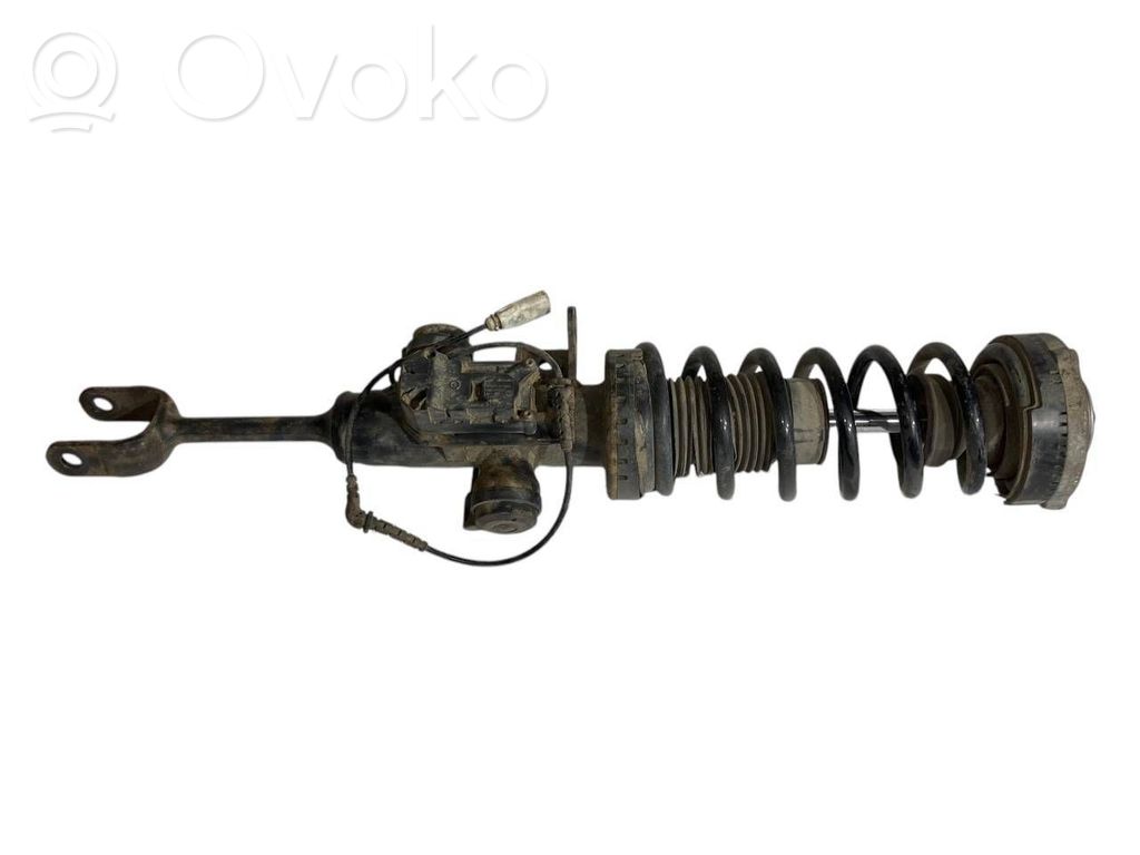 Front shock absorber with spring