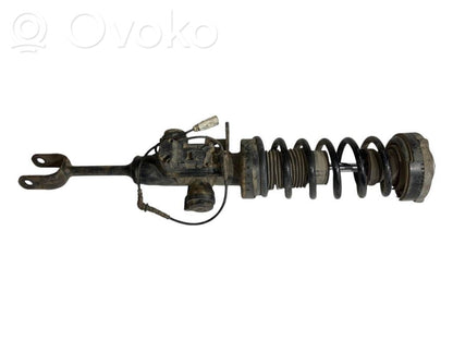 Front shock absorber with spring