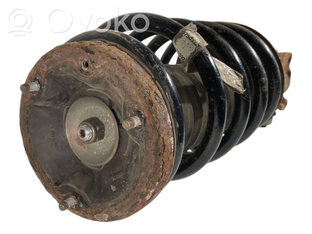 Front shock absorber with spring