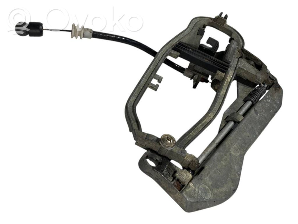 Holder/bracket for external opening handle at the back