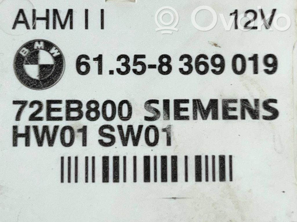 Trailer hitch control unit