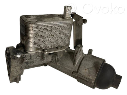 Oil filter holder/cooler