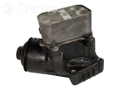 Oil filter holder/cooler