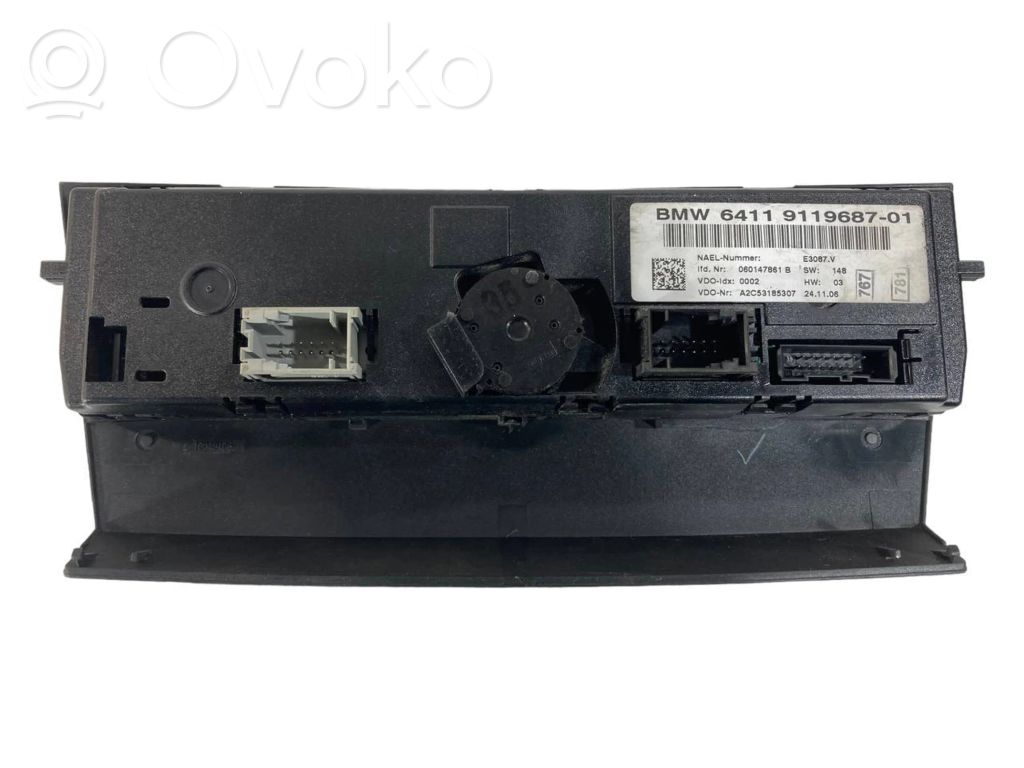 Air conditioning / climate control / interior heating control unit (in the passenger compartment)