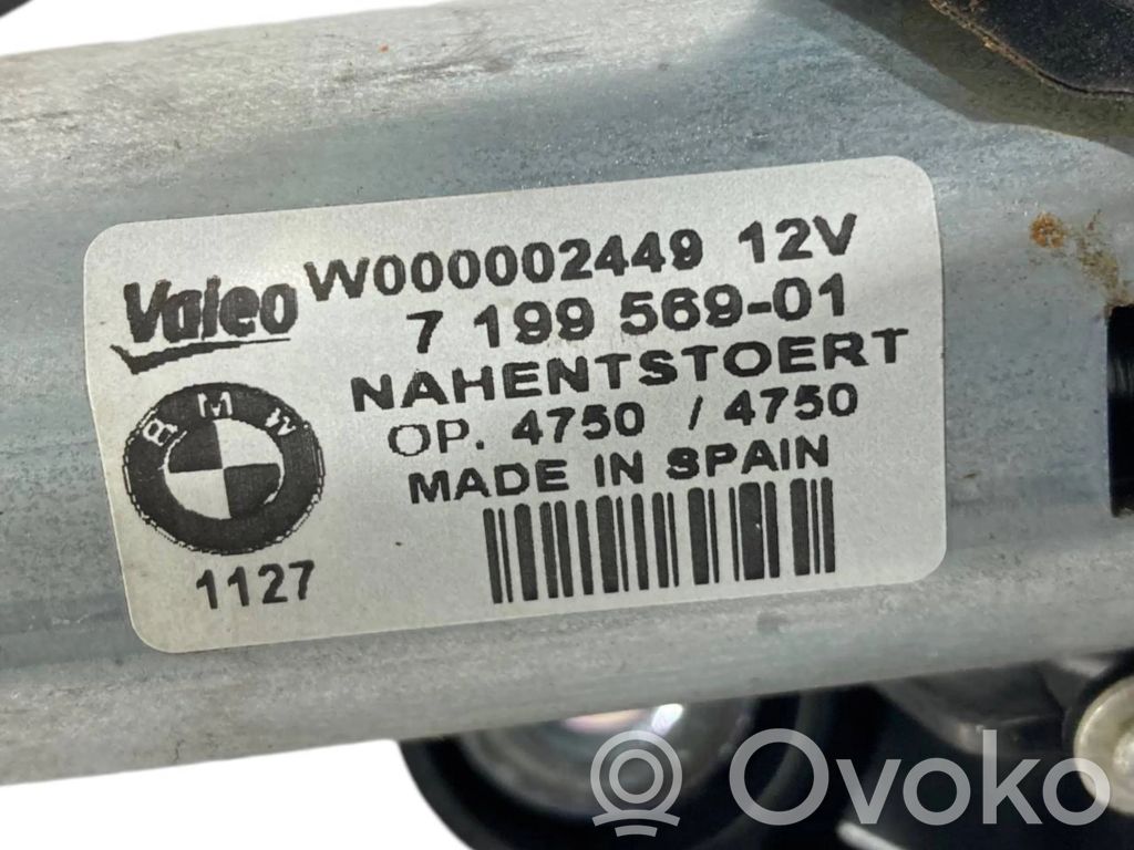 Aizmugurējā loga tīrītāja motoriņš