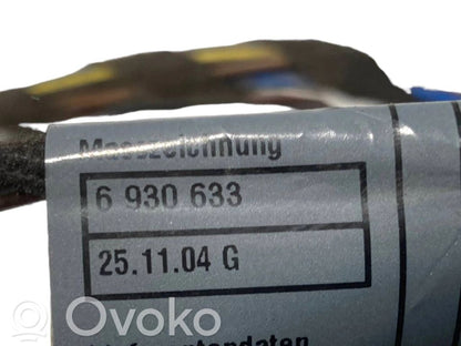 Aizmugurējo durvju vadu instalācija