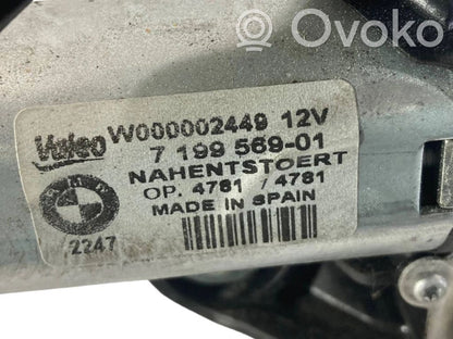 Rear window wiper motor