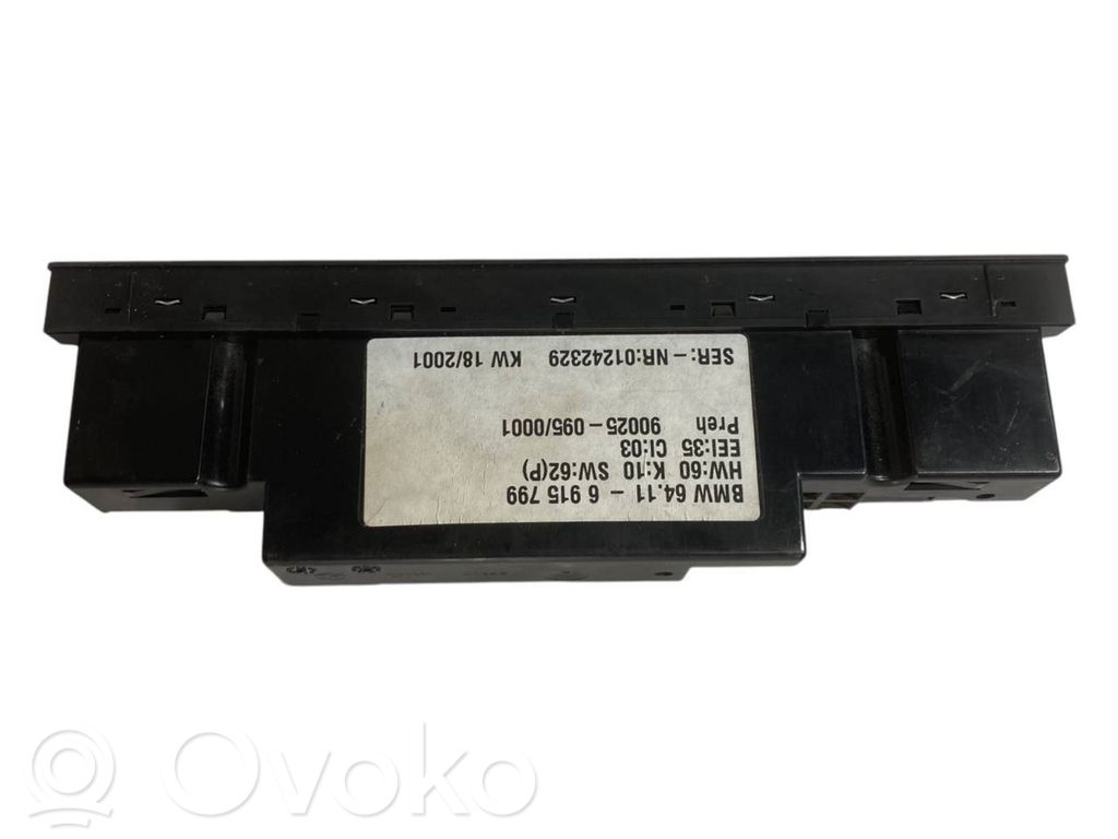 Gaisa kondicioniera / klimata kontroles / salona apsildes vadības bloks (salonā)