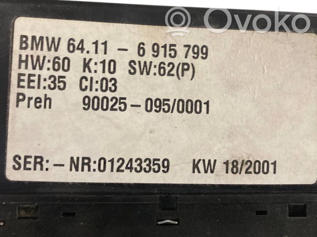 Gaisa kondicioniera / klimata kontroles / salona apsildes vadības bloks (salonā)