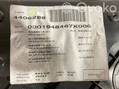 Kupejas aizmugures sānu apdares panelis