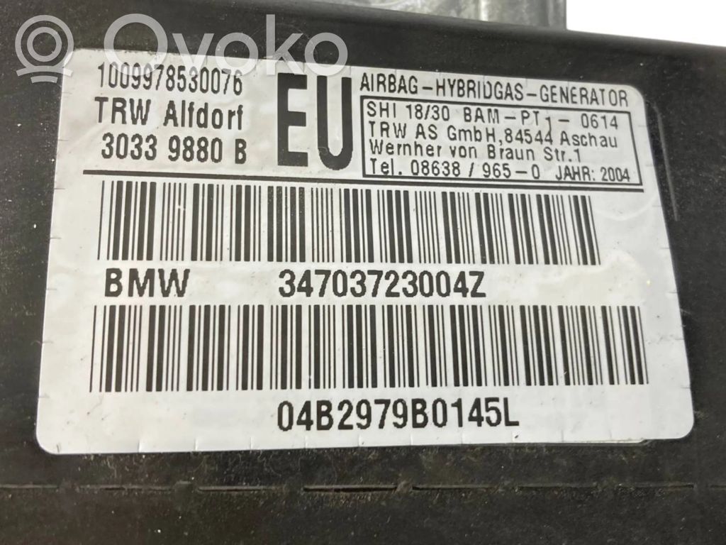 Priekšējo durvju drošības spilvens