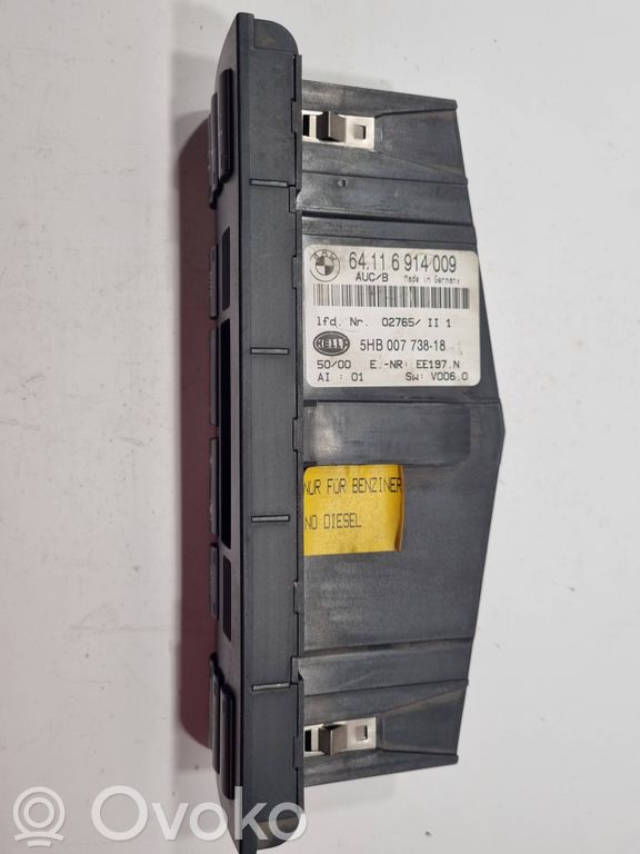 Gaisa kondicioniera / klimata kontroles / salona apsildes vadības bloks (salonā)