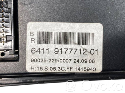 Gaisa kondicioniera / klimata kontroles / salona apsildes vadības bloks (salonā)