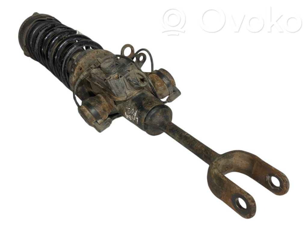 Front shock absorber with spring
