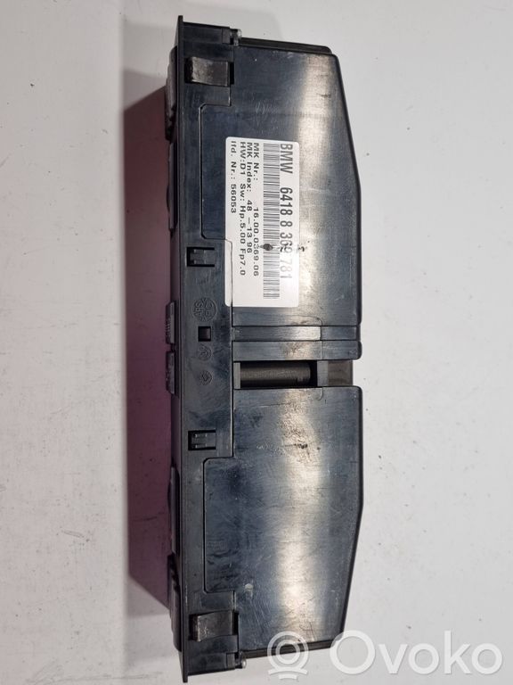 Gaisa kondicioniera / klimata kontroles / salona apsildes vadības bloks (salonā)